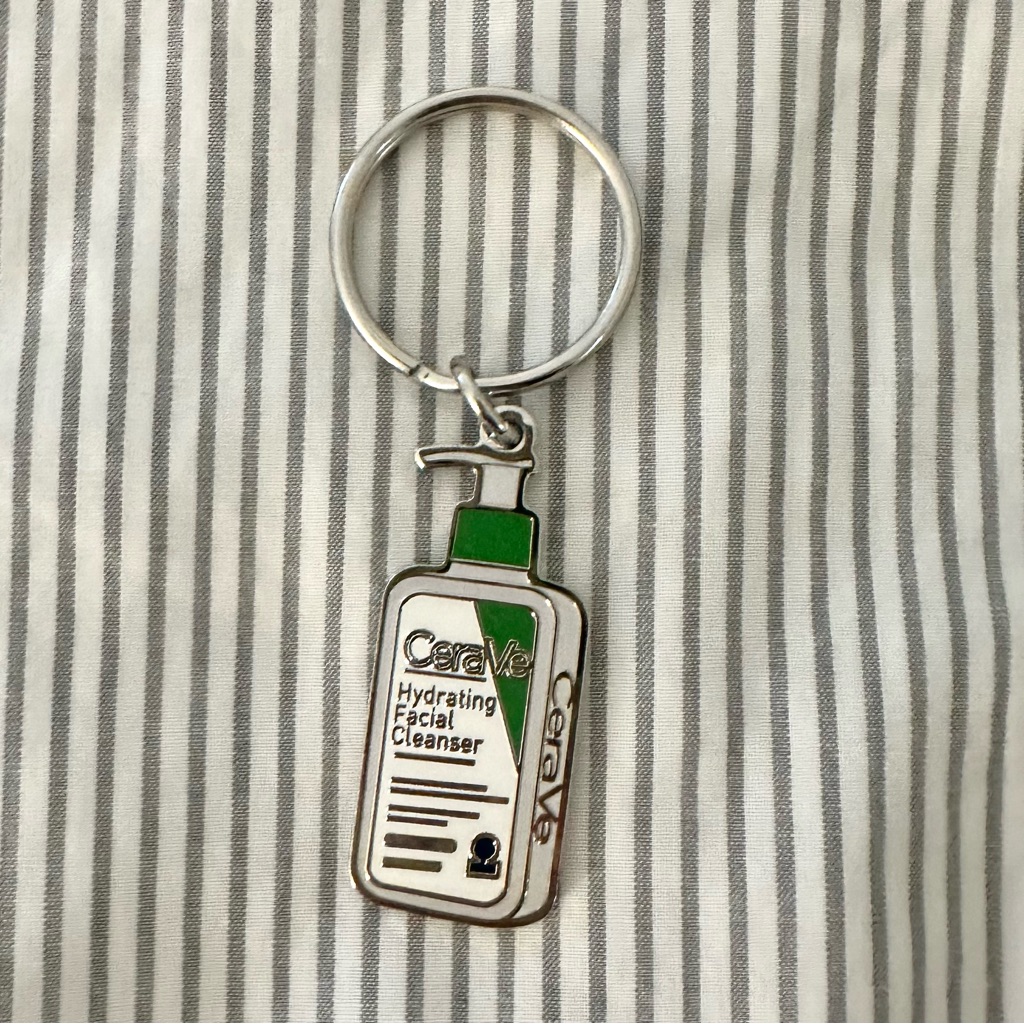 Cerave Facial Cleanser Charm Keychain